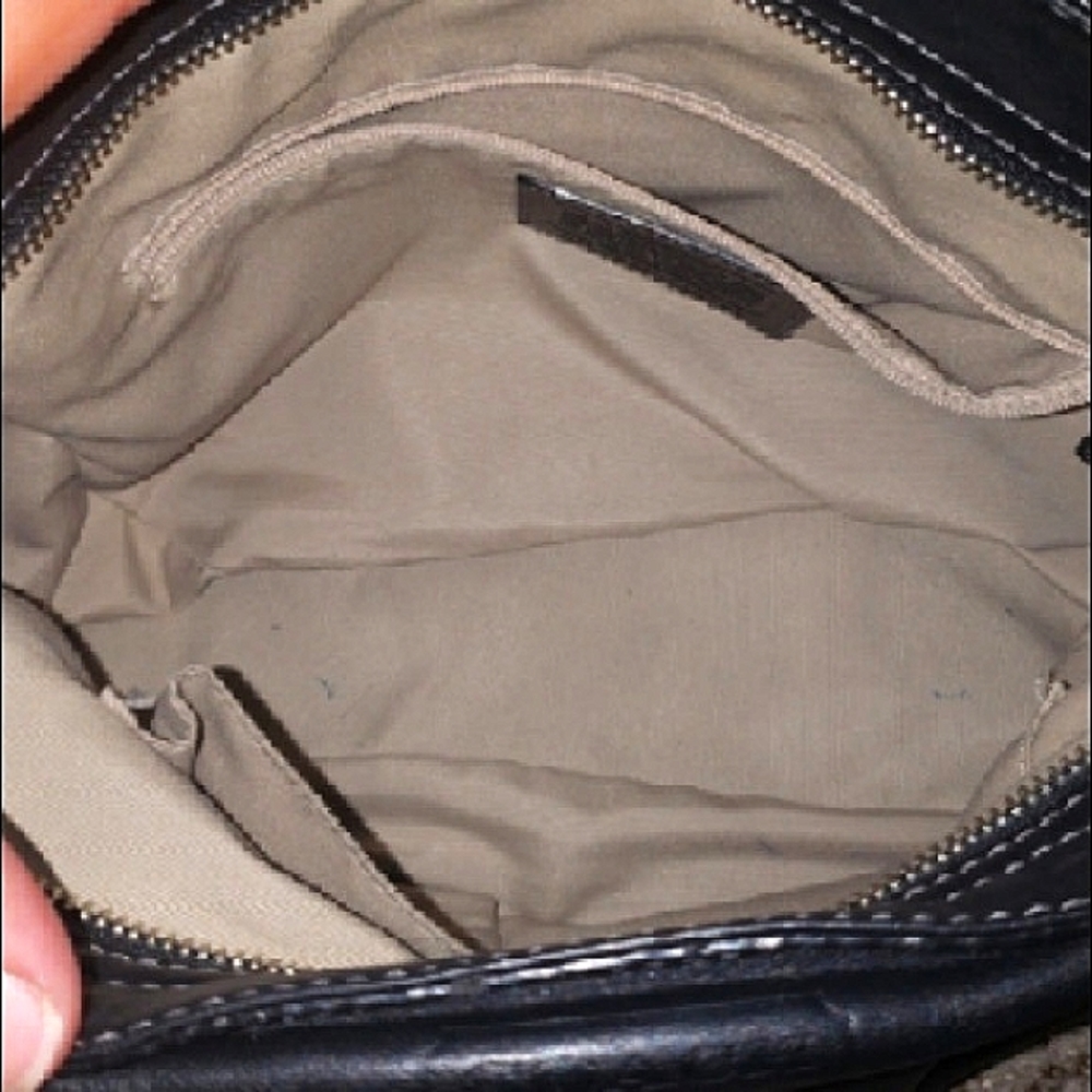 🖤 COACH Black Genuine Leather Hobo Style Shoulder Purse - Picture 4 of 16